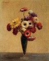 Anémones et renoncules peintre de fleurs Henri Fantin Latour